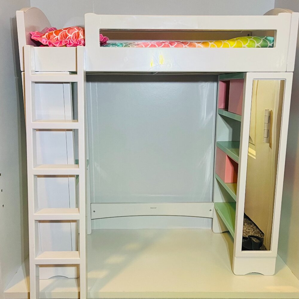 My Life As Loft Bed Play Set for 18" Doll 6 Piece Bunk Bed Set